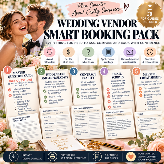 Wedding Vendor Smart Booking Pack